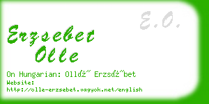 erzsebet olle business card